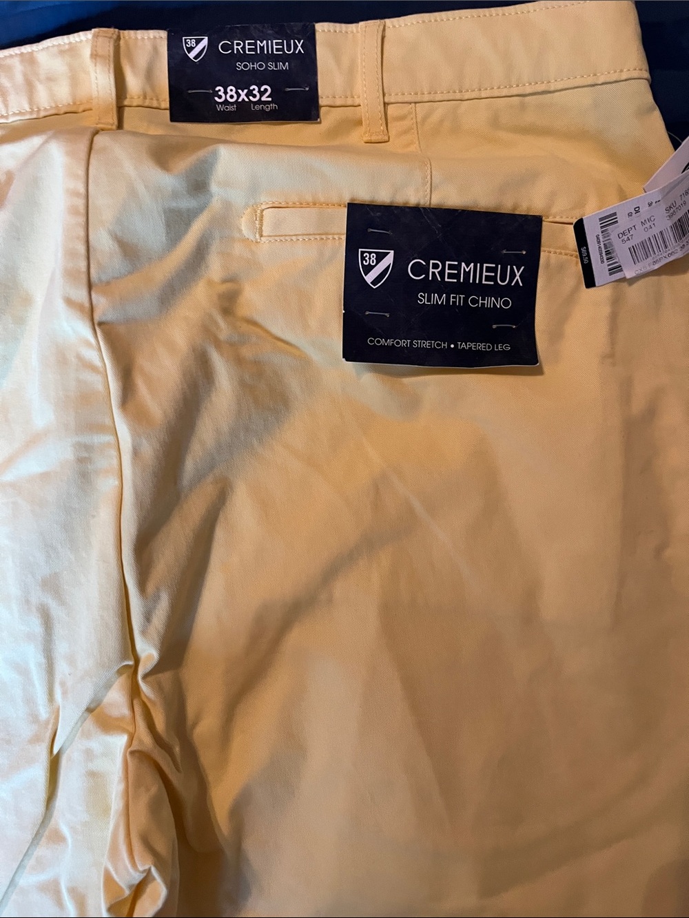 Daniel Cremieux Slim Fit Chino Pants – Pale Yellow